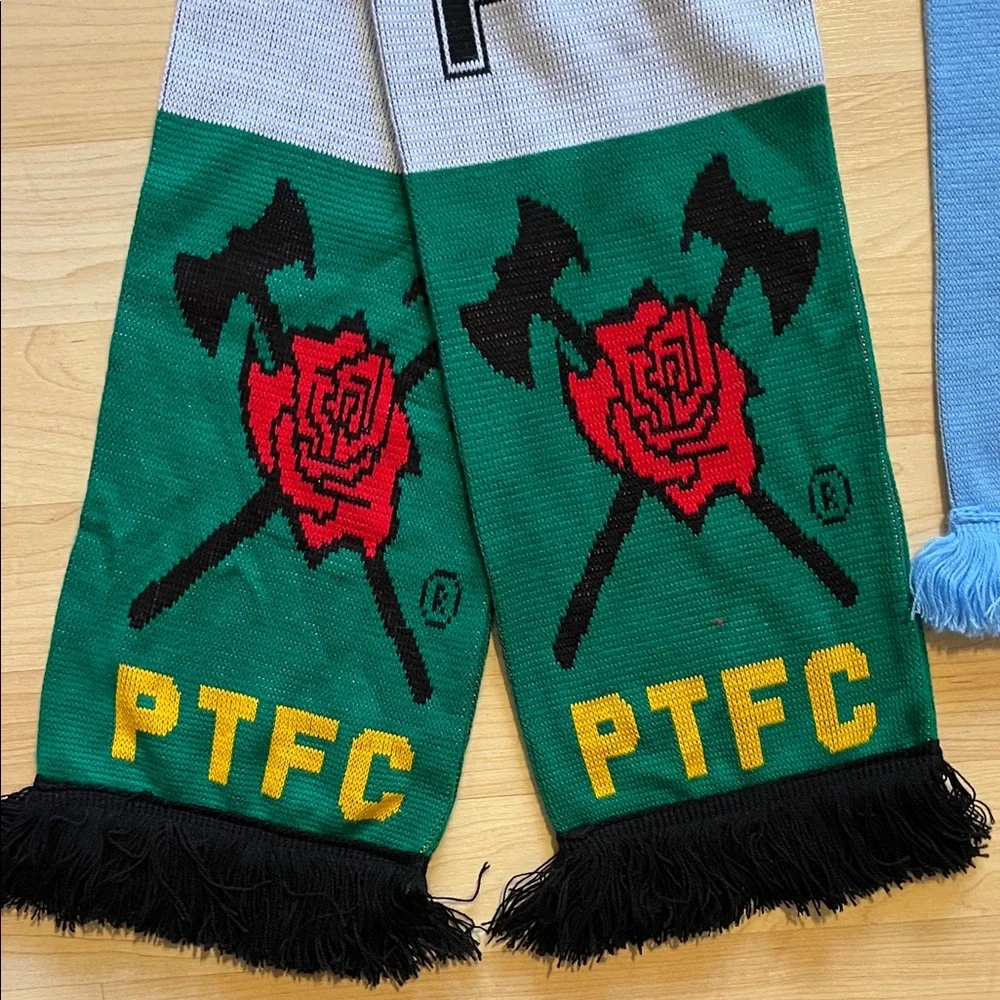 Portland Timbers Army No Pity & Manchester City 1894 Scarf Soccer Bundle